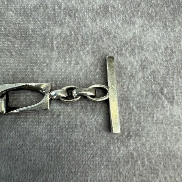 GUCCI Vintage Chain Bracelet Silver Sterling 925 Unisex - Picture 7 of 10